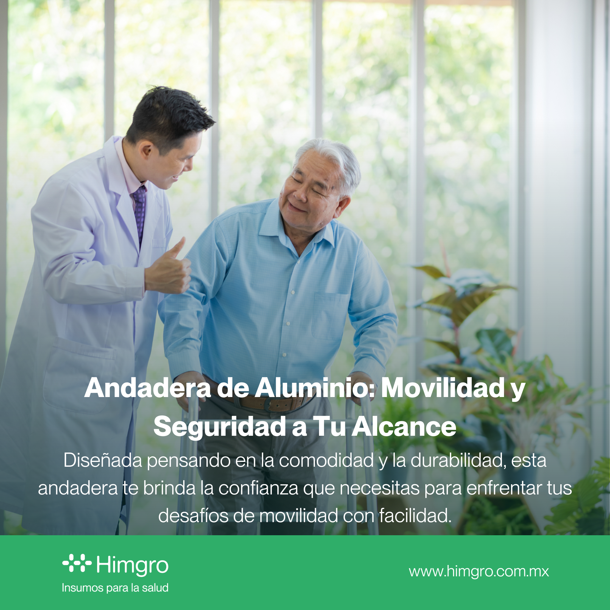 Andadera de aluminio s/ruedas
