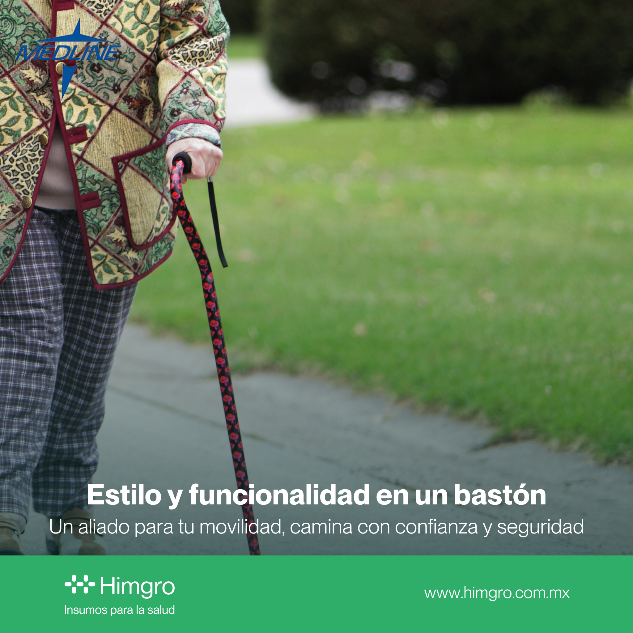 Baston de apoyo con diseño