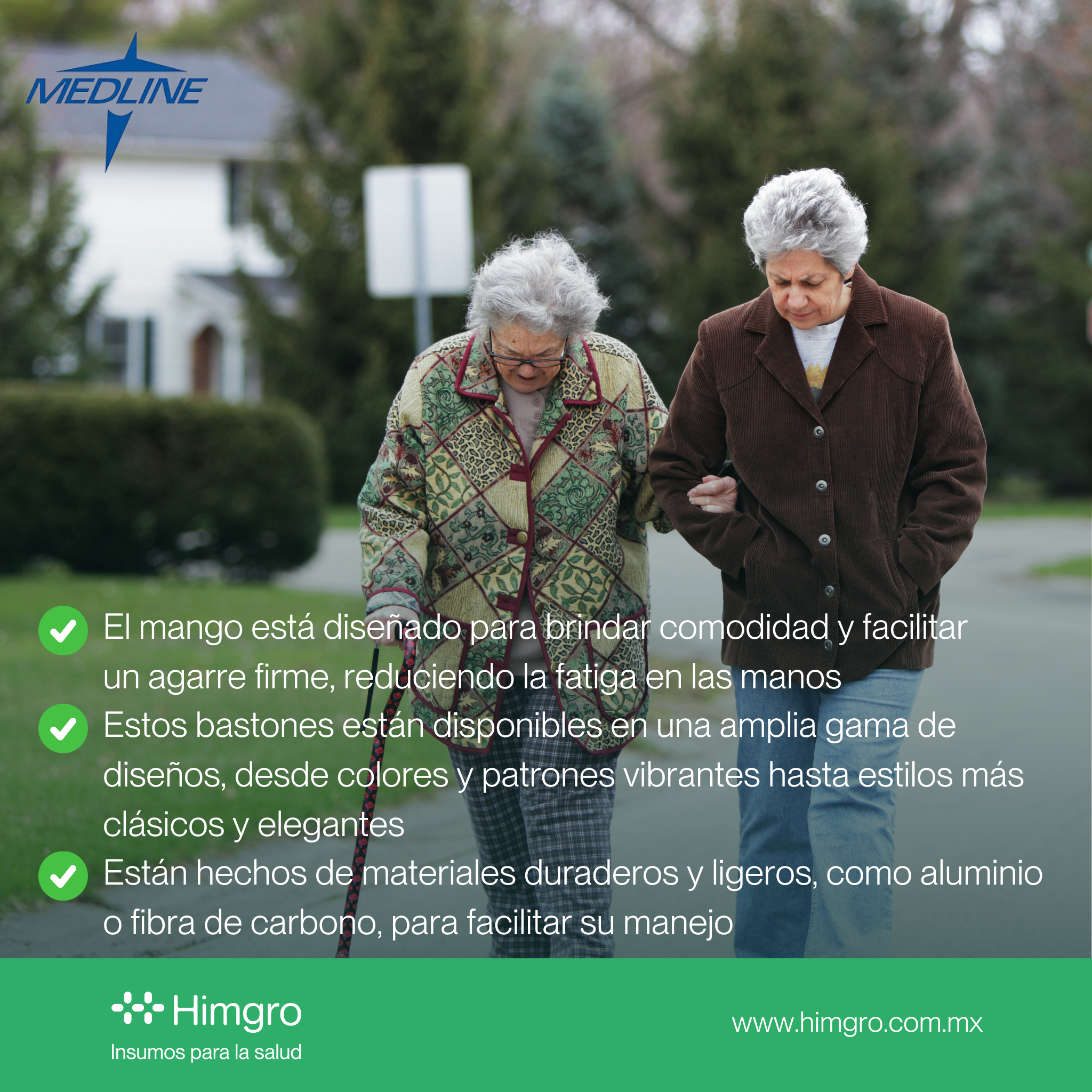Baston de apoyo con diseño