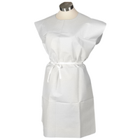 Bata para examen blanca