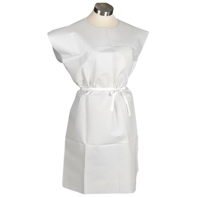 Bata para examen blanca
