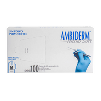 Guante p/examen nitrilo azul
