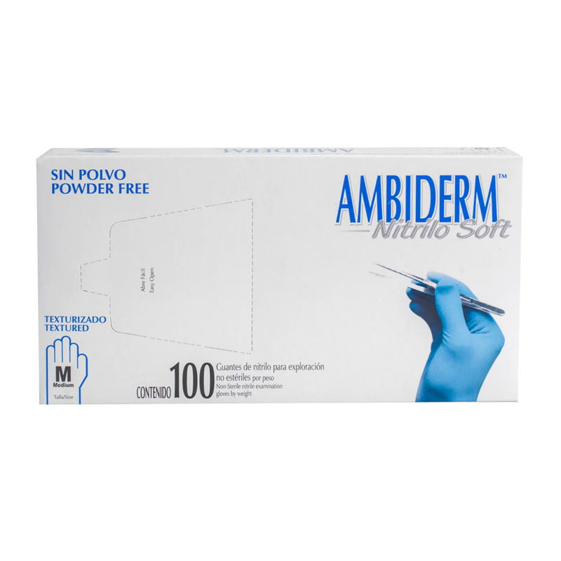 Guante p/examen nitrilo azul