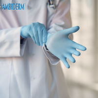 Guante p/examen nitrilo azul
