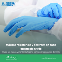 Guante p/examen nitrilo azul