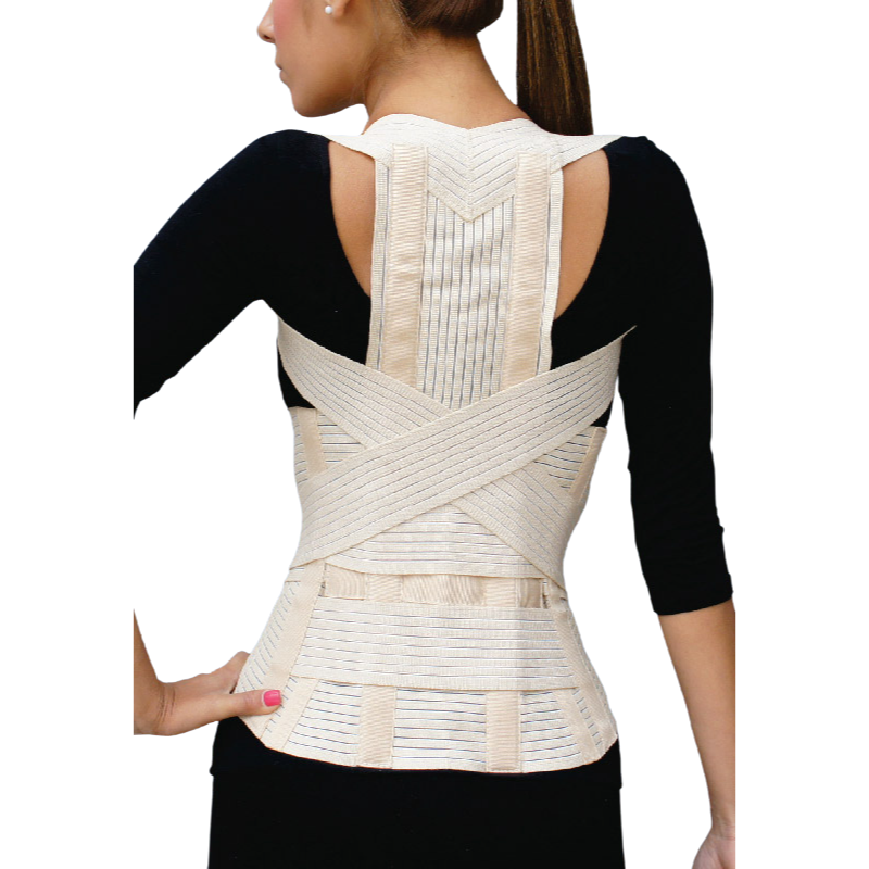 Faja dorsolumbar transpirable