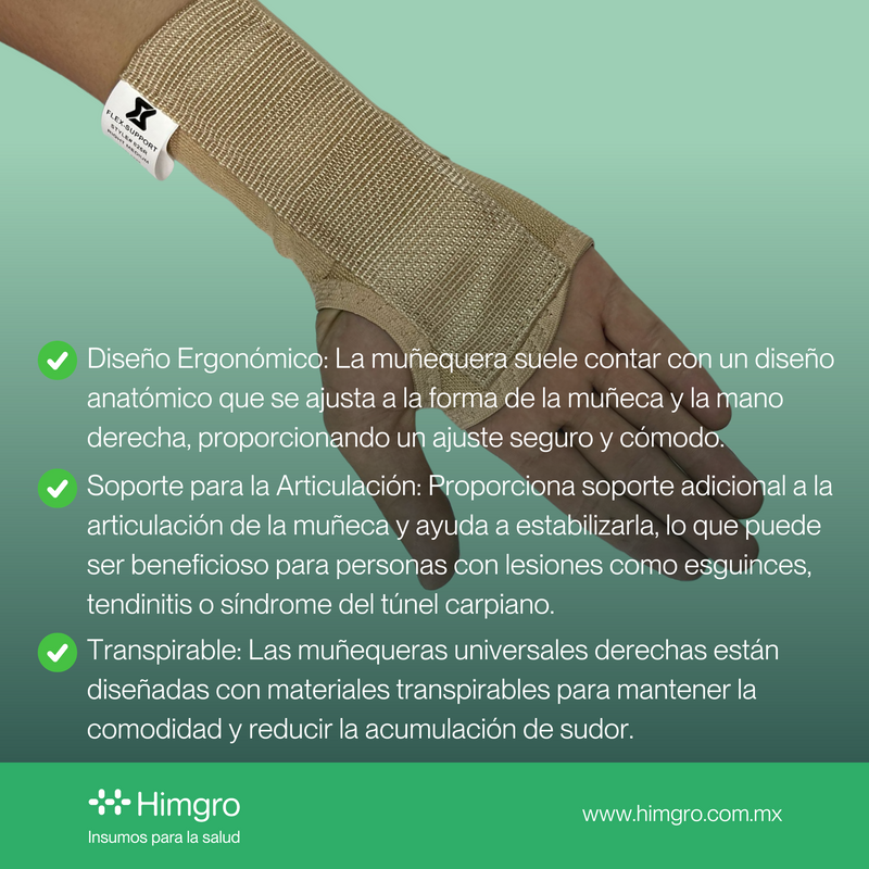 Muñequera universal derecha**