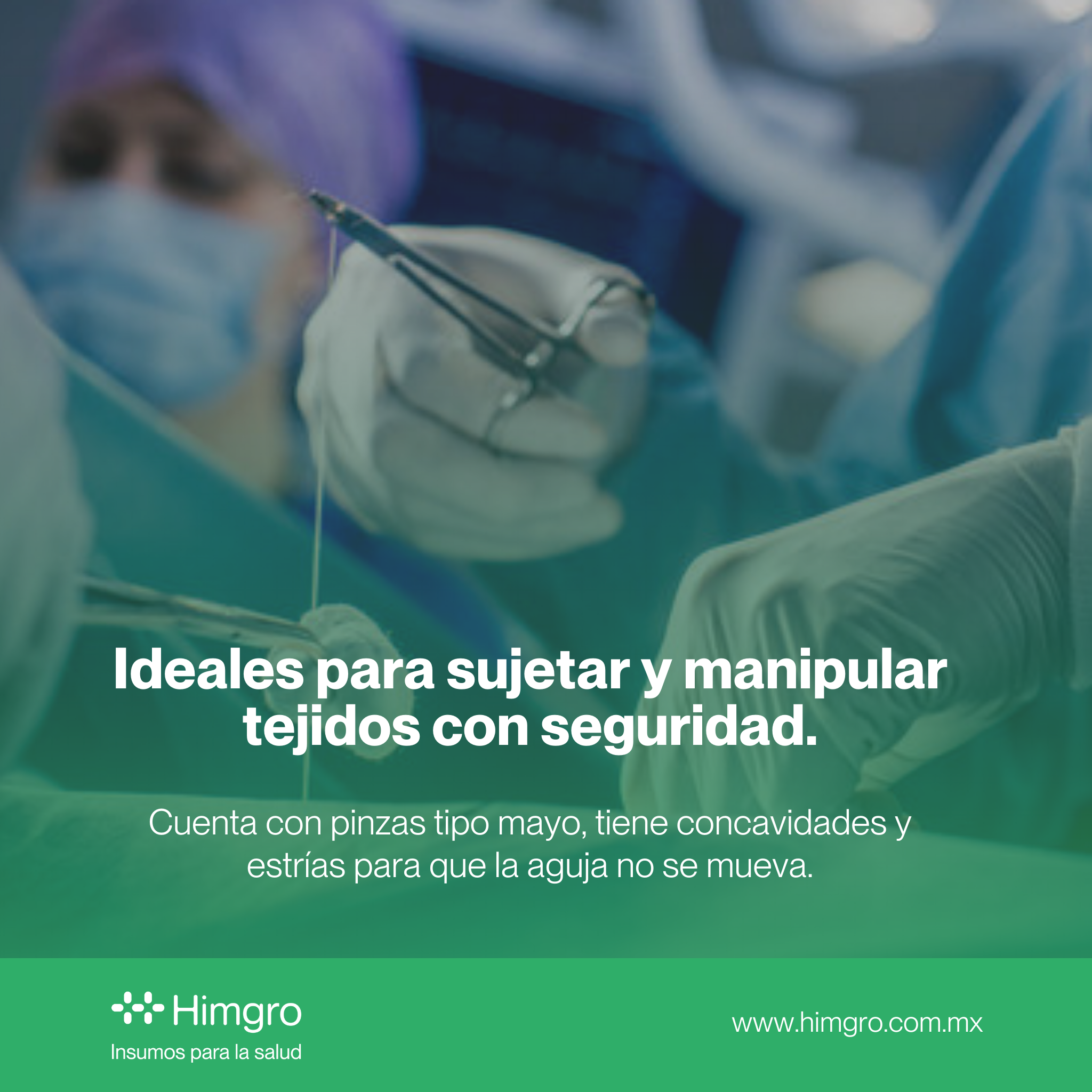 Porta agujas mayo hegar 14 cm H.P.