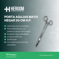 Porta agujas mayo hegar 20 cm H.P.