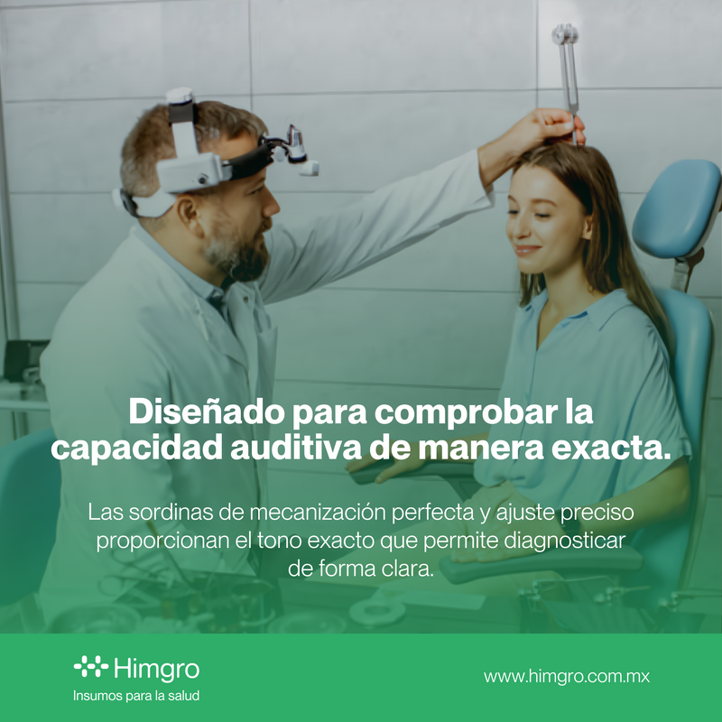 Diapasón para diagnóstico médico c/sordina 256C