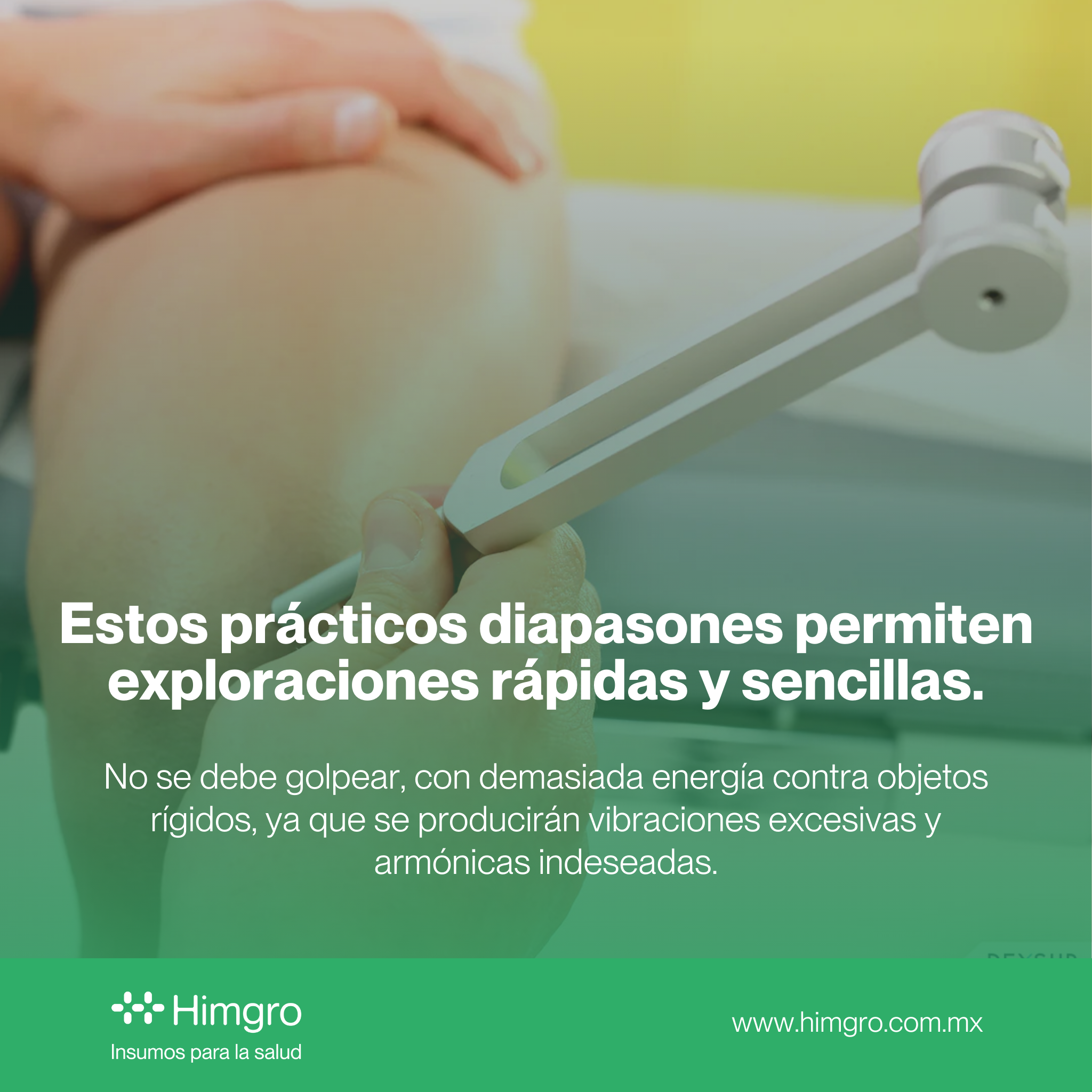Diapasón para diagnóstico médico c/sordina 256C