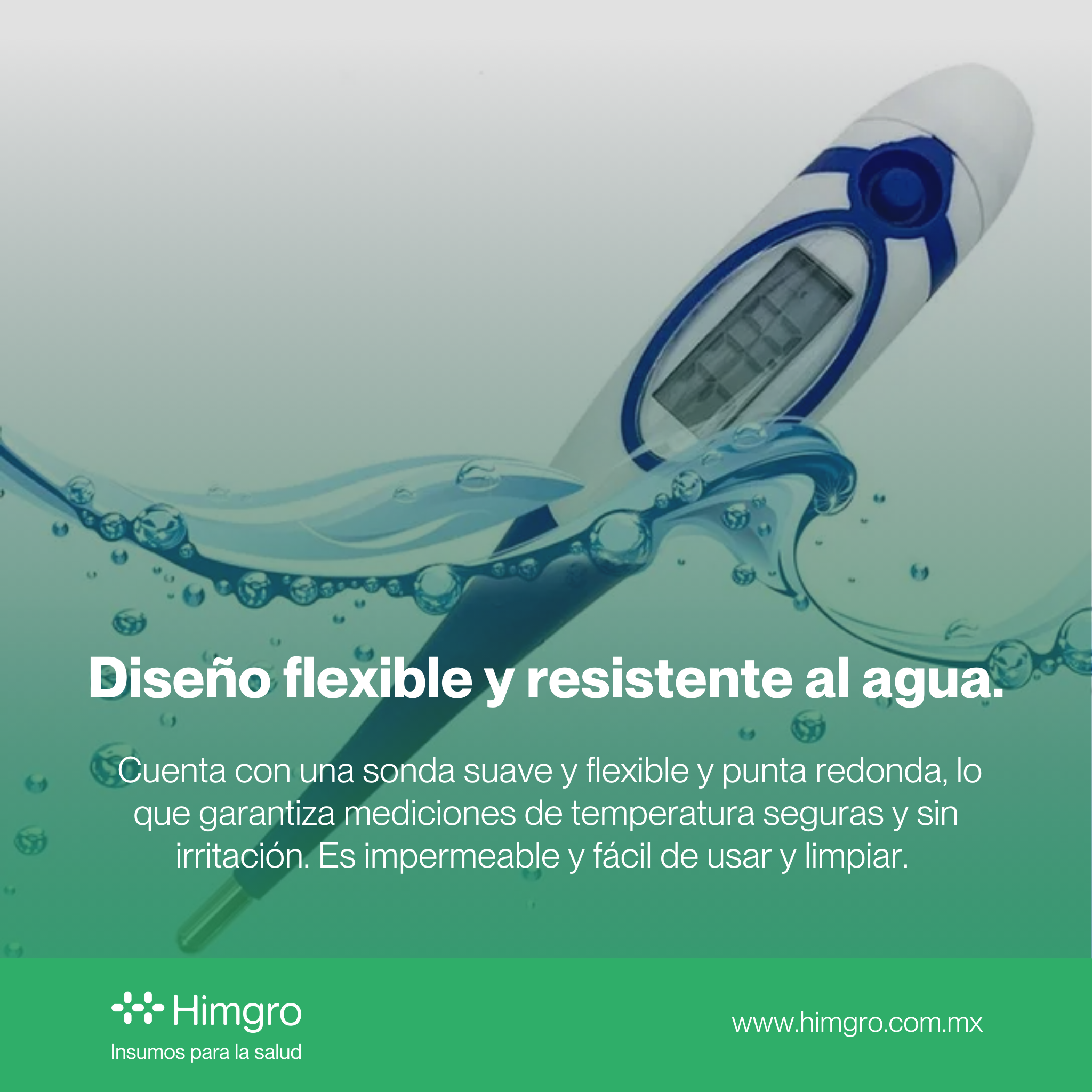 Termómetro flexible digital