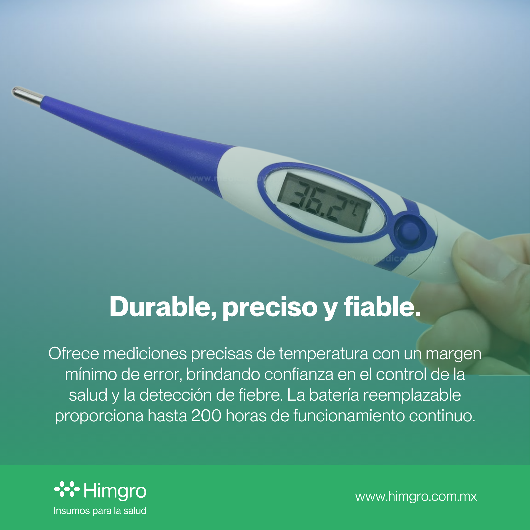 Termómetro flexible digital