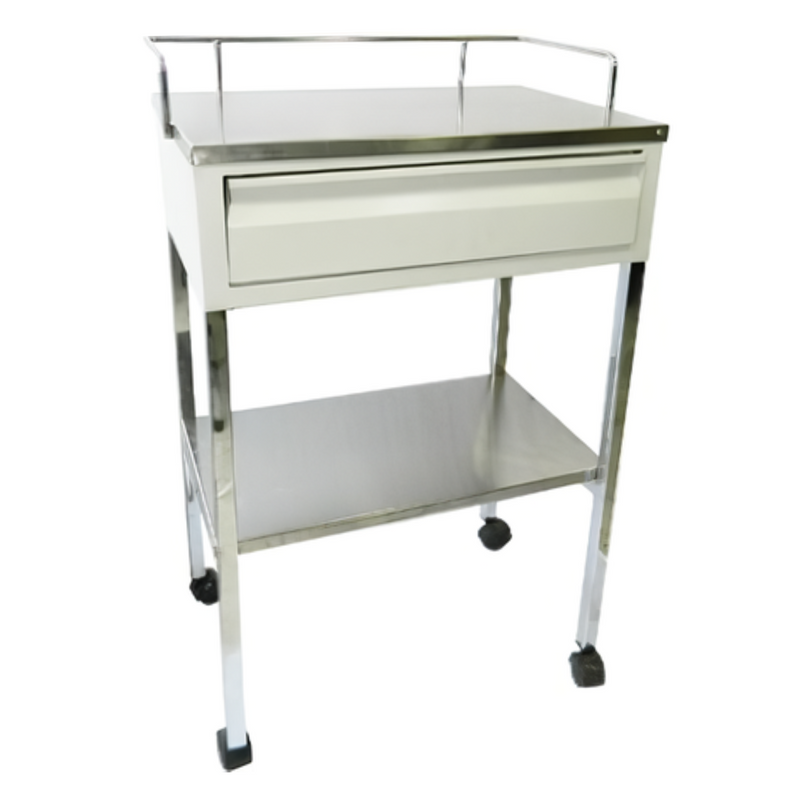 Mesa pasteur para curaciones c/cajón