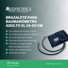 Brazalete p/baumanómetro adulto XL 34-50 cm 2 mangueras