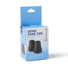 Tapón p/bastón 4 patas 5/8" caja c/2 pzas