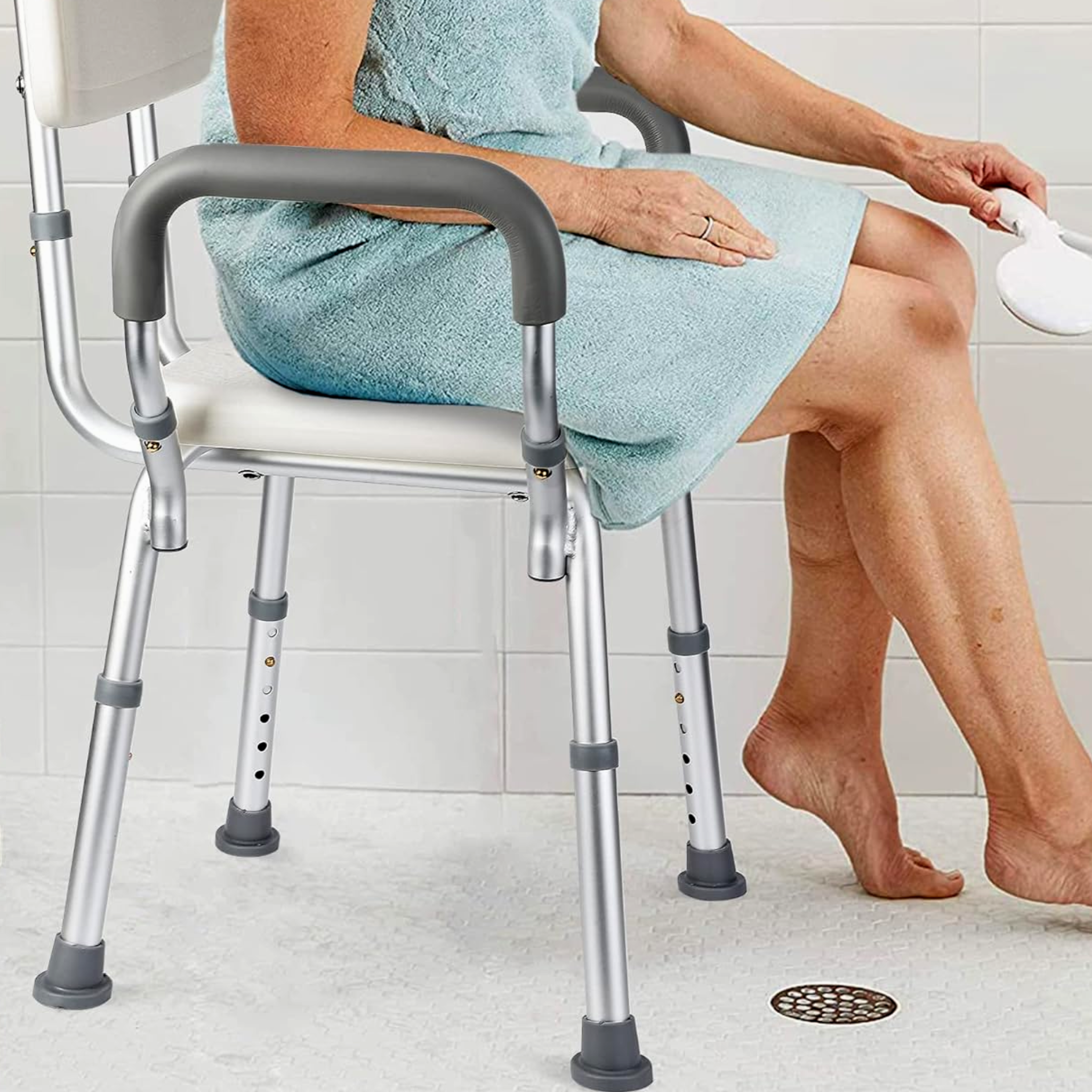 Tapón p/silla ducha bolsa c/4 pzas