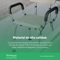 Tapón p/silla ducha bolsa c/4 pzas