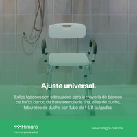 Tapón p/silla ducha bolsa c/4 pzas