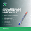 Jeringa desechable p/insulina 1 ml 29 x 13 caja c/10 pzas DL