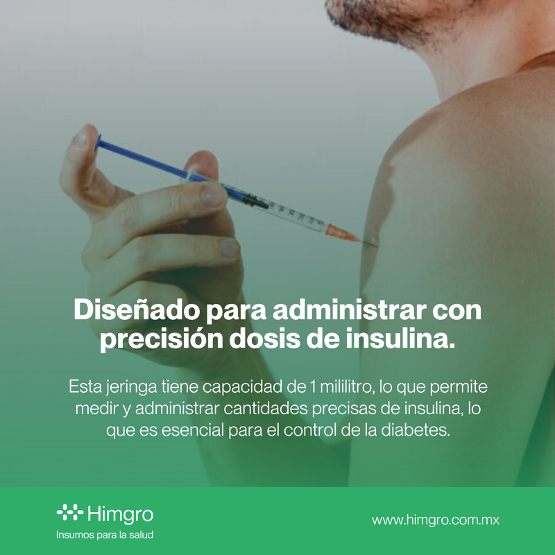 Jeringa desechable p/insulina 1 ml 29 x 13 caja c/10 pzas DL