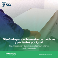 Papel para mesa de examen 21" x 68 m rollo pza