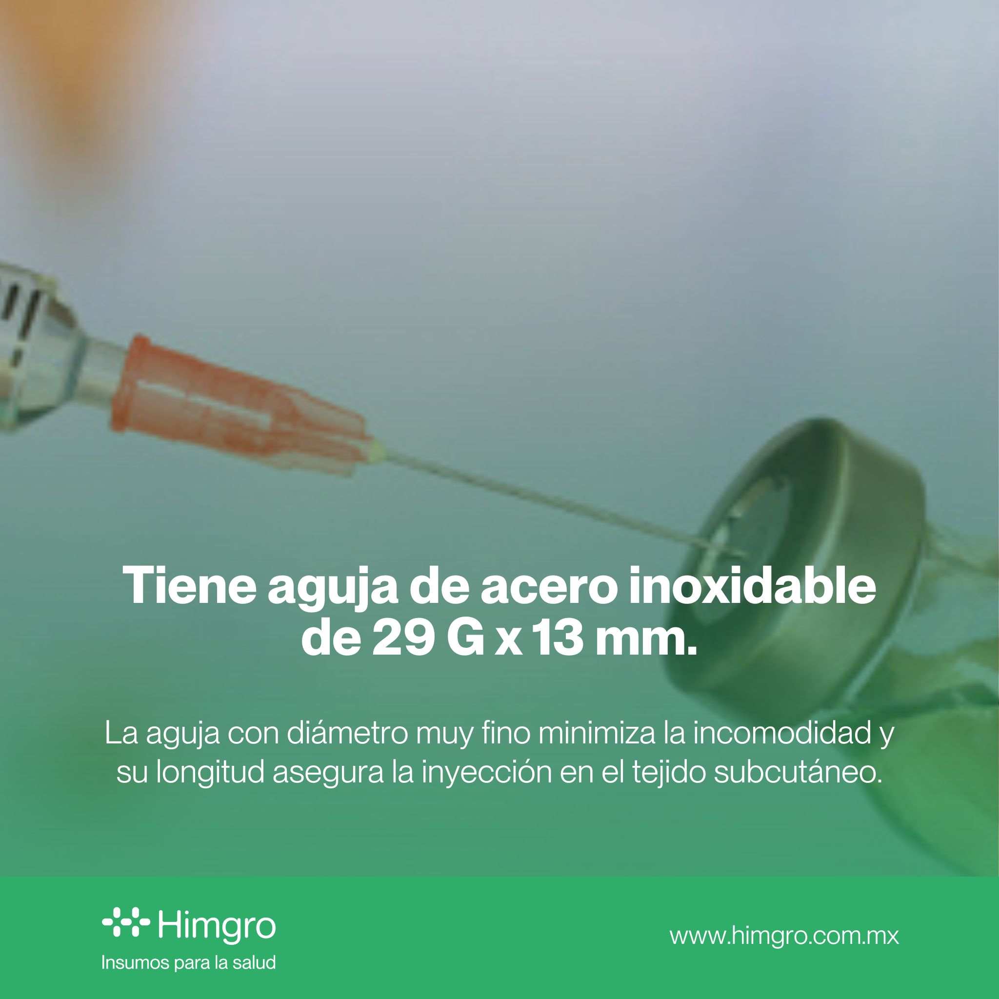 Jeringa desechable p/insulina 1ml 29 x 13 caja c/200 pzas DL