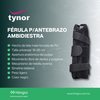 Férula para antebrazo ambidiestra