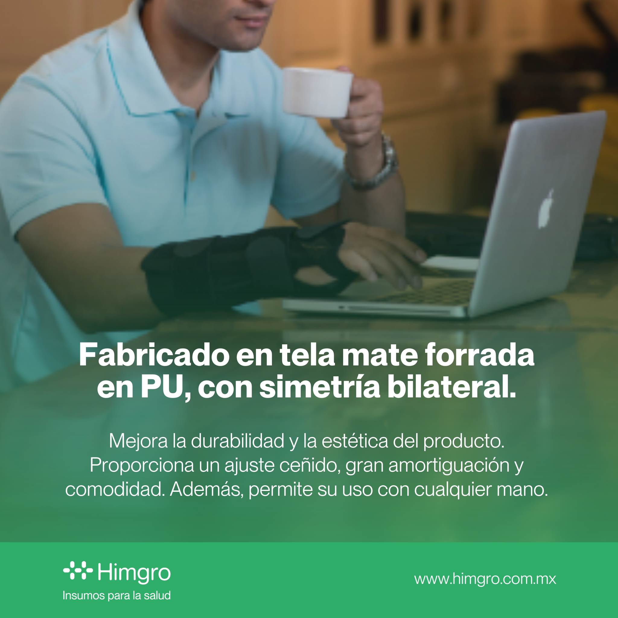 Férula para antebrazo ambidiestra