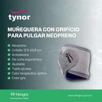 Muñequera con orificio para pulgar neopreno