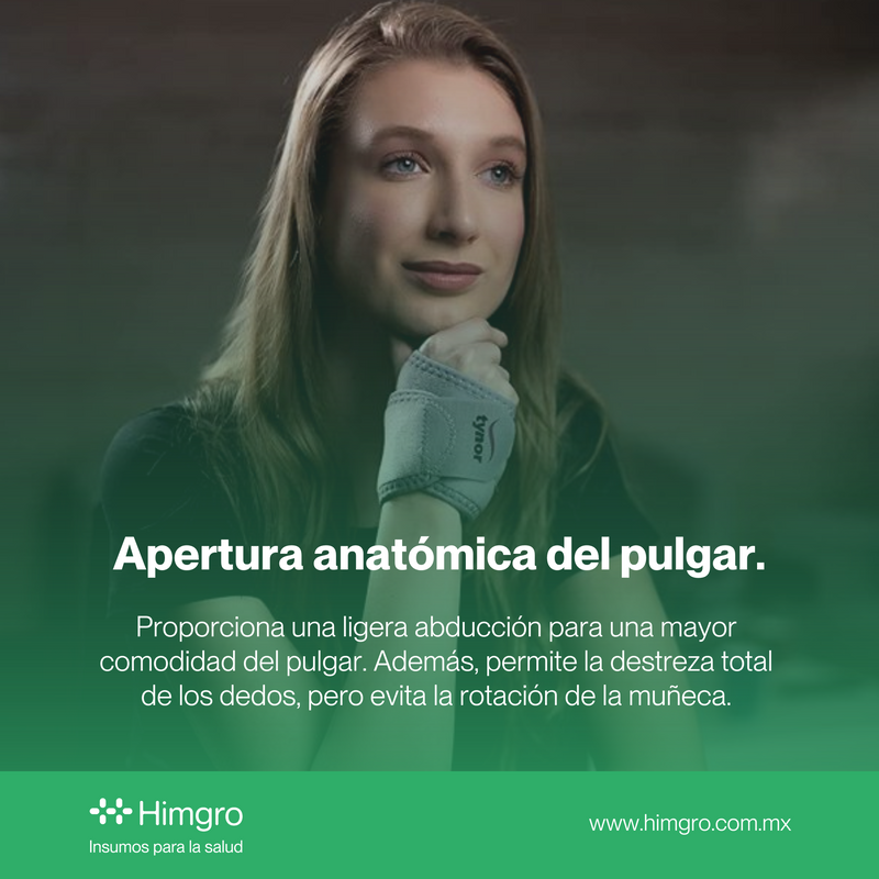 Muñequera con orificio para pulgar neopreno