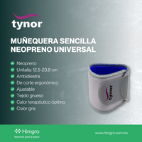 Muñequera sencilla neopreno universal