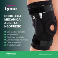 Rodillera mecánica abierta neopreno