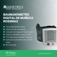 Baumanómetro digital de muñeca Rossmax