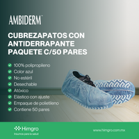 Cubrezapatos con antiderrapante caja c/50 pares