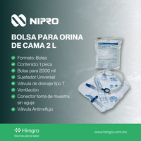 Bolsa para orina de cama 2 lt