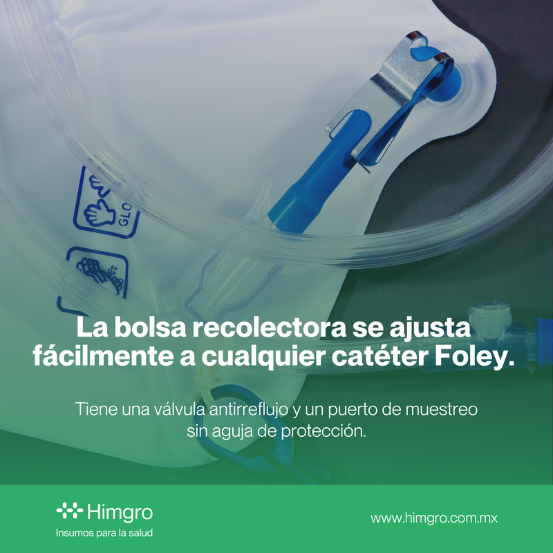 Bolsa para orina de cama 2 lt