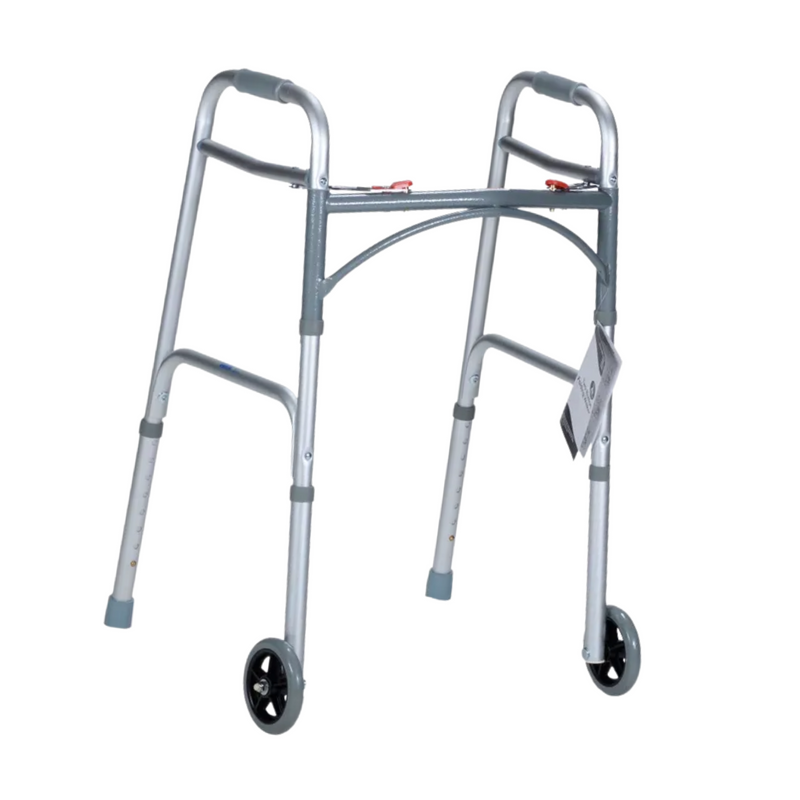 Andadera de aluminio c/2 ruedas