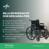 Silla de ruedas 18" con descansa pies