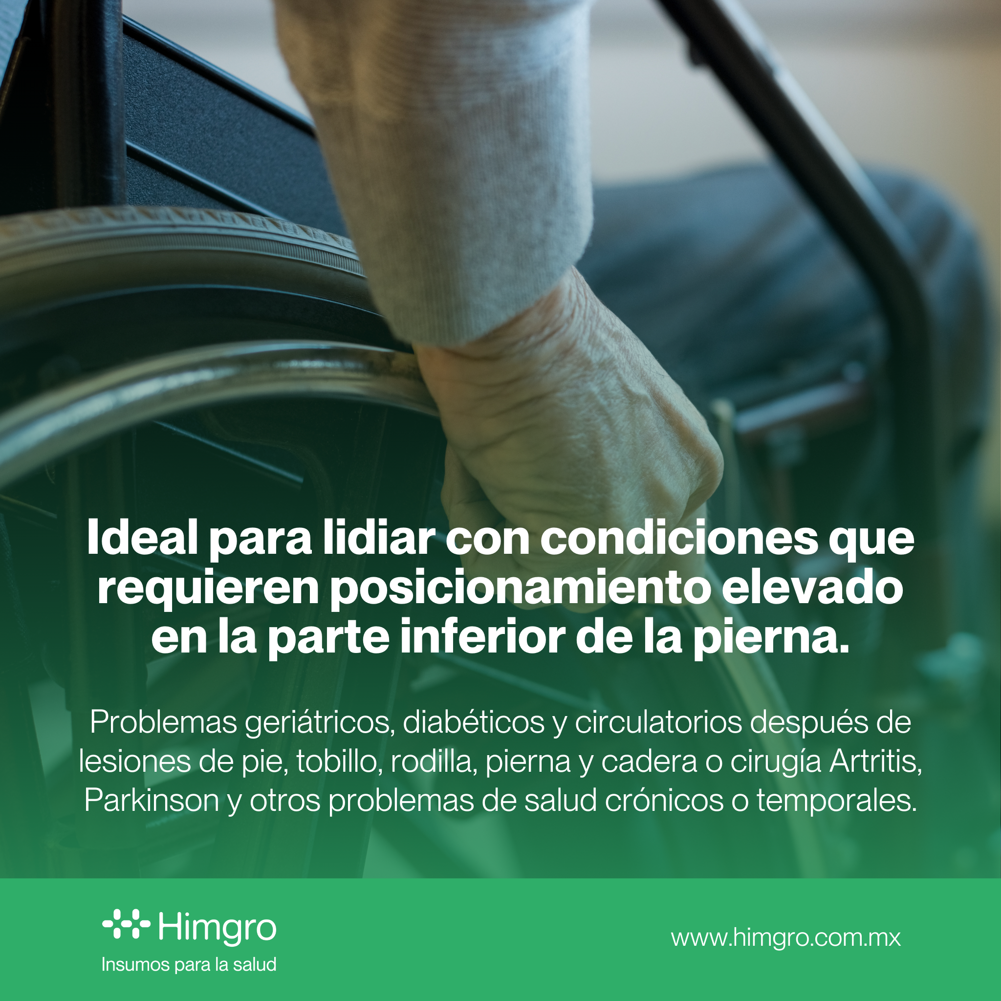 Silla de ruedas 18" con descansa pies