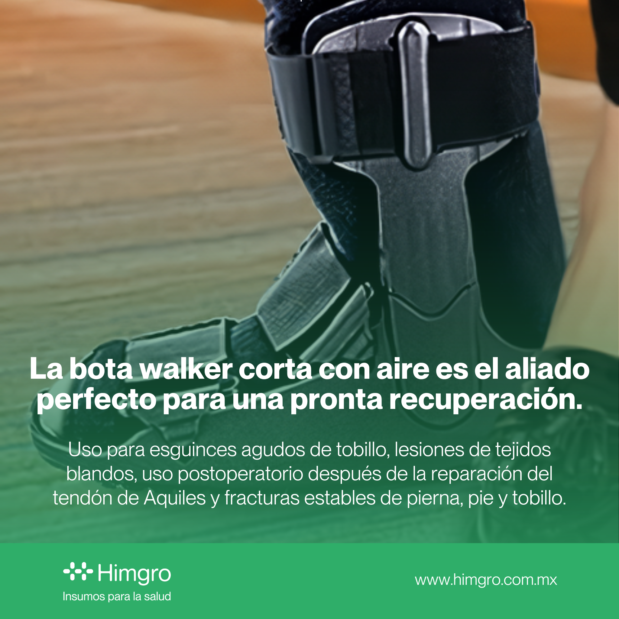 Bota Walker corta con aire