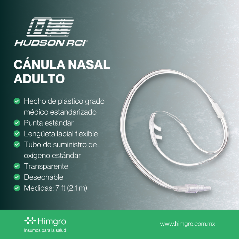 Cánula nasal p/adulto