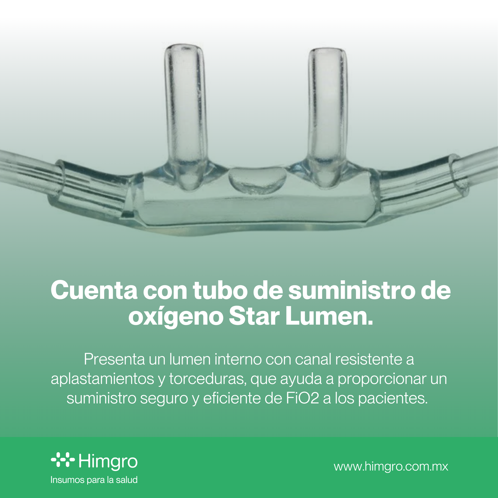 Cánula nasal p/adulto suave