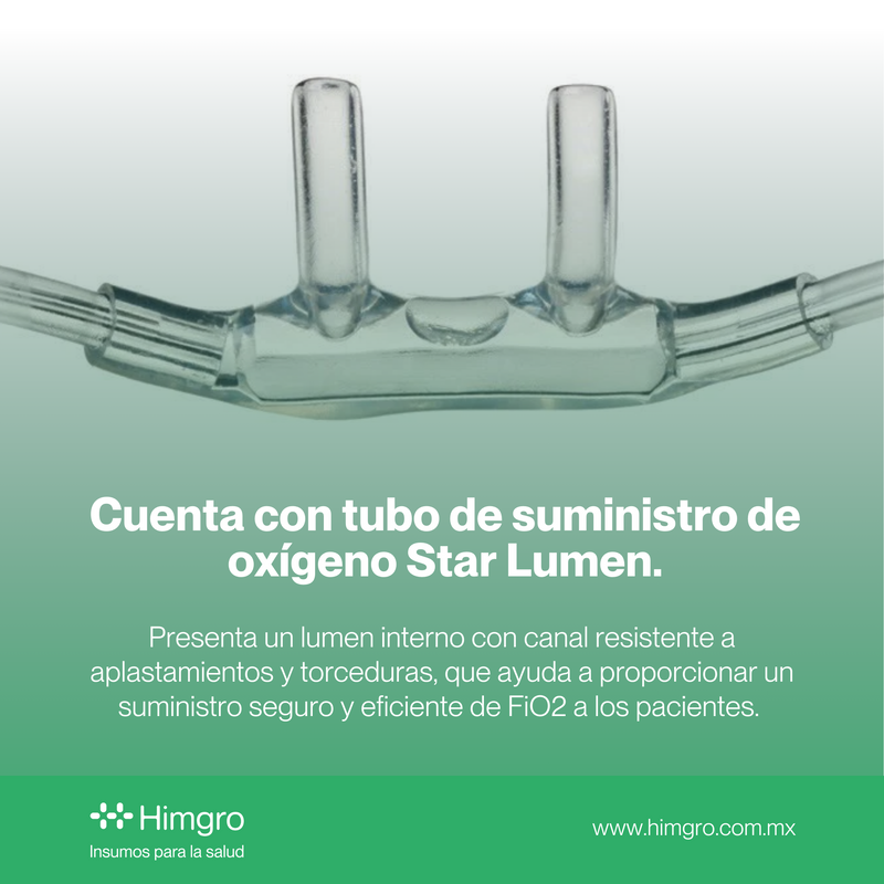 Cánula nasal p/adulto suave