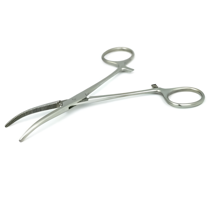 Pinza Kelly curva