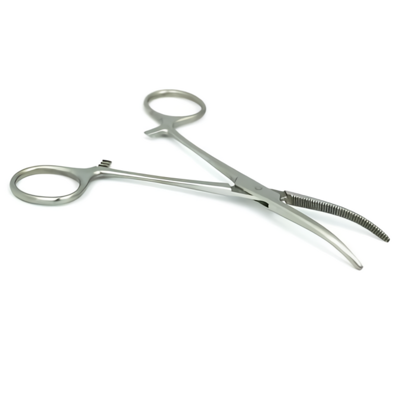 Pinza Kelly curva