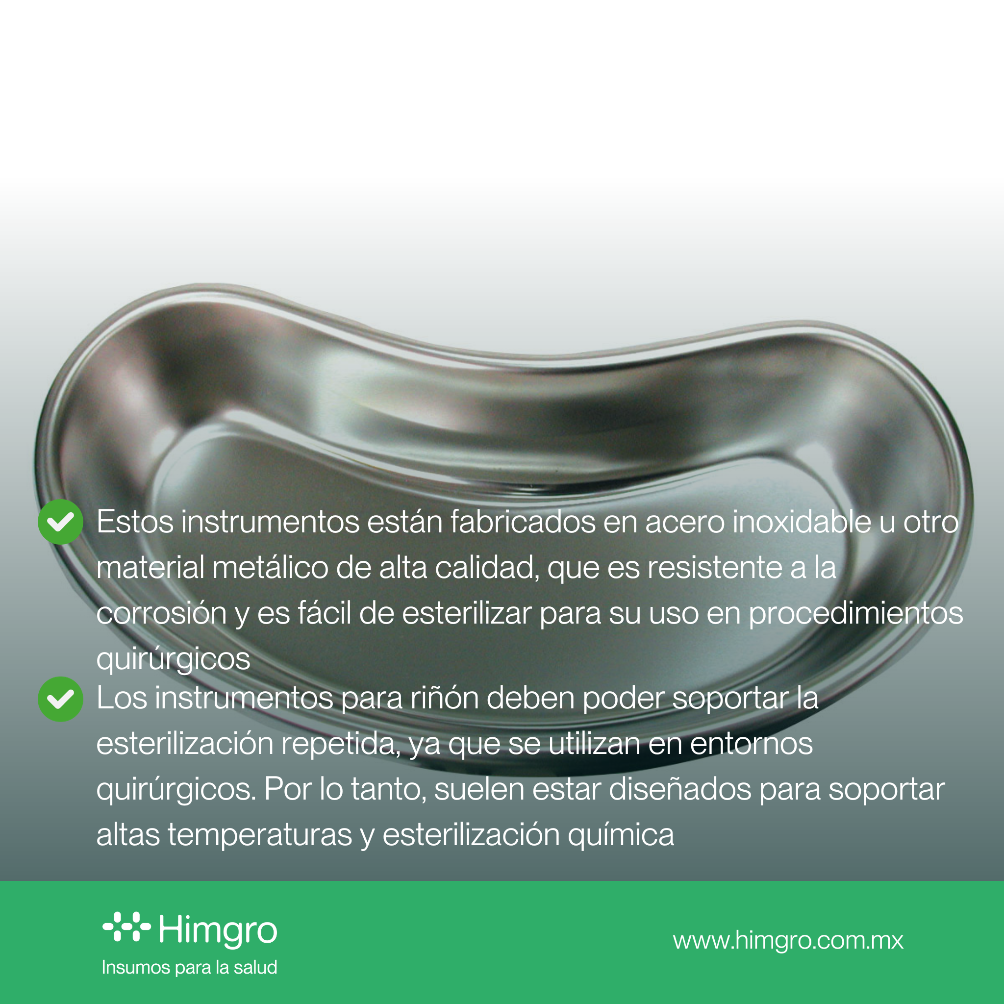 Riñón metálico grande