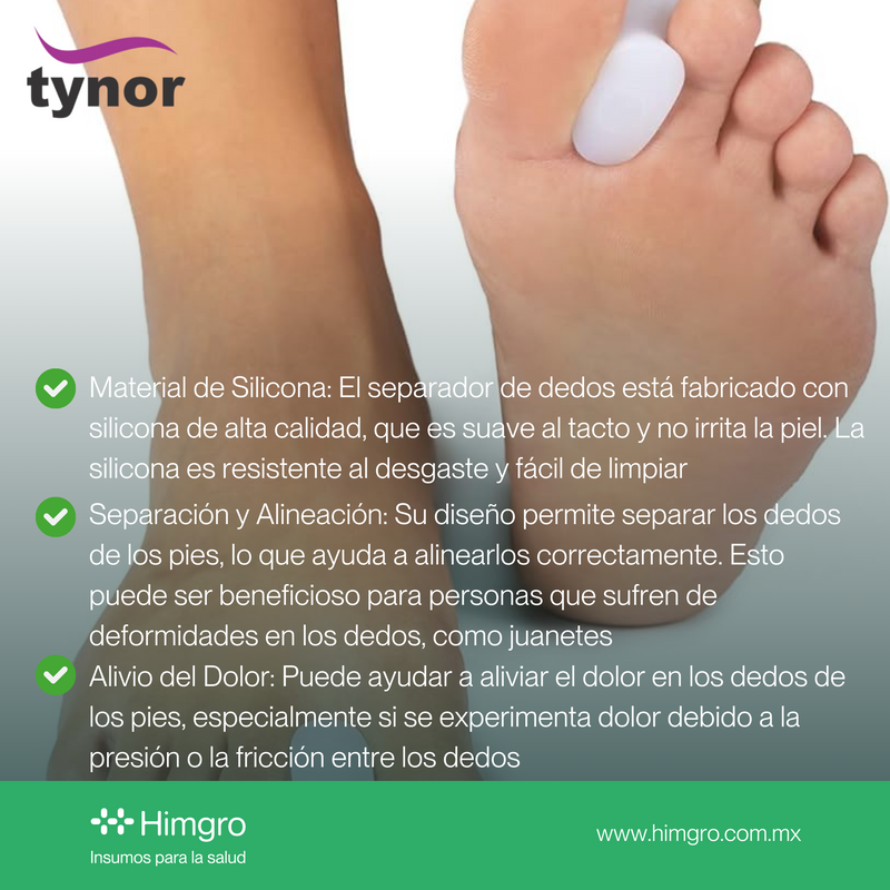 Separador de dedos silicon