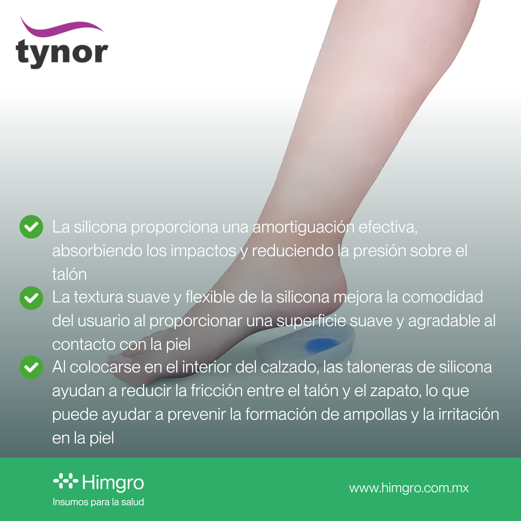 Talonera de silicon